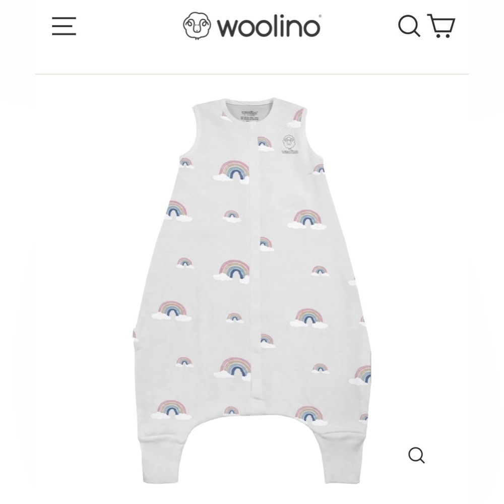 Woolino 4 Season® Baby Sleep Bag with Feet, Merino Wool & Cotton, 18-36 mo